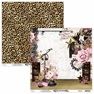 Papel 12x12" Mintay Col. Glam Rock 01