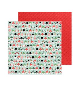 Papel 12"x12" Merry Little Christmas Snow Friends