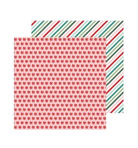 Papel 12"x12" Merry Little Christmas Peppermint Candies