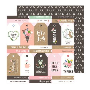 Papel 12"x12" Lovely Moments Lovely Tags