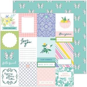 Papel 12x12" Happy Blooms de PinkFresh Homegrown
