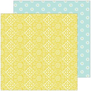 Papel 12x12" Happy Blooms de PinkFresh Memories