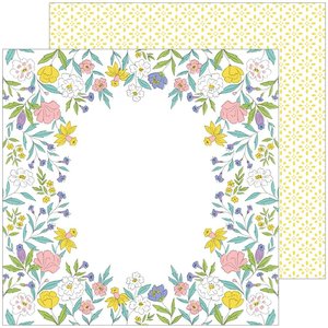 Papel 12x12" Happy Blooms de PinkFresh Heirloom
