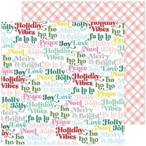 Papel 12x12" Holiday Magic de PinkFresh Holly Jolly