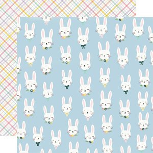 Papel 12x12" Bunnies y Blooms Bunny Love