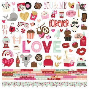 Pegatinas 12x12" Simple Stories Sweet Talk