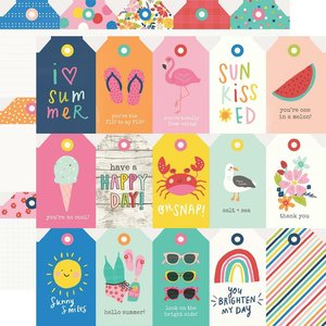 Papel 12x12" Sunkissed Tags