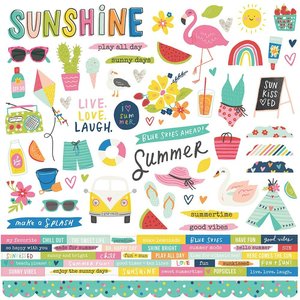 Pegatinas 12x12" Simple Stories Sunkissed