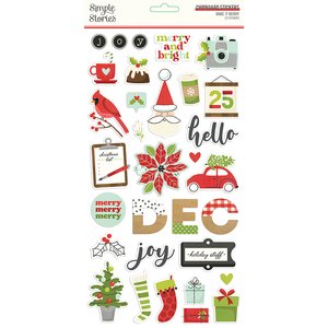 Chipboard 6"x12" Make it Merry Simple Stories