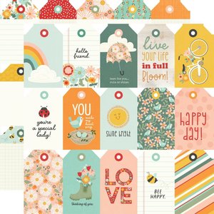 Papel 12x12" Full Bloom Simple Stories Tags