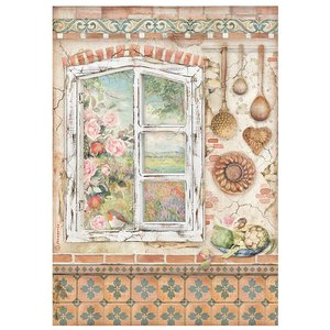 Papel de arroz A4 Stampería Casa Granada finestra