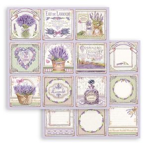 Papel 12x12" Stampería Provence cards 4x4"