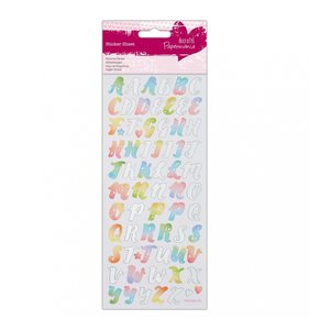 Pegatinas con Foil Watercolour Alphas