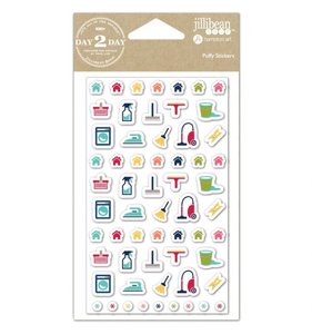 Pegatinas puffy Household Day2day planner