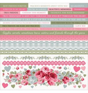 Hoja de pegatinas 12x12" High Tea