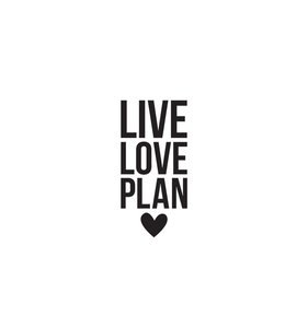 Pegatina vinilo para planner Live Love Plan