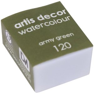 Pastilla de acuarela Artis Decor Army Green