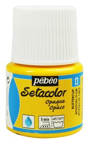 Pintura para tela Pebeo Setacolor OPACO BOTÓN DE ORO