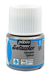 Pintura para tela Pebeo Setacolor OPACO GRIS