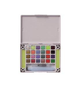 Caja de acuarelas Koi Sakura 24 colores perlados