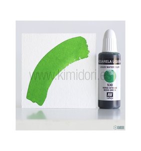 Acuarela líquida Vallejo Verde intenso