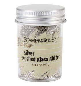 Crushed Glass Glitter Silver