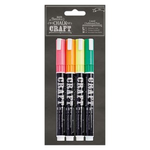 Set 4 rotuladores de colores chalk o pizarra
