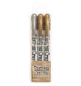 Crayons Distress Set Metallics