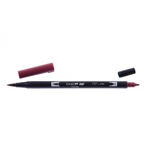 Rotulador acuarelable Tombow Dual Brush 757 Port Red
