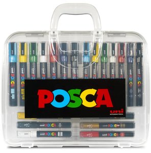 Maleta Uni POSCA 20 rotuladores surtidos