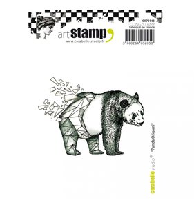 Sello Carabelle tipo Cling A7 Panda Origami