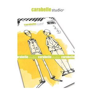 Sello Carabelle tipo cling A6 Double Trouble