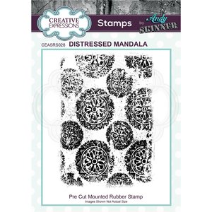 Creative Expressions sellos de caucho Distressed Mandala
