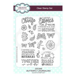 Creative Expressions sellos A5 Butterfly Journaling