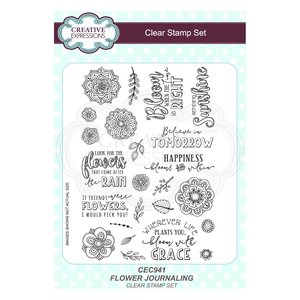 Creative Expressions sellos A5 Flower Journaling