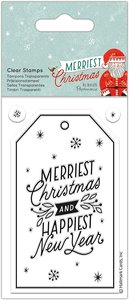 Sellos Docrafts Merriest Christmas Gift Tag