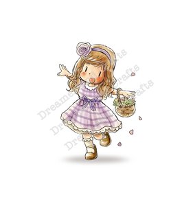 Sello Flower Girl Dreamerland Crafts