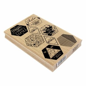 Sello de madera Florilèges MULTI HEXAGONES