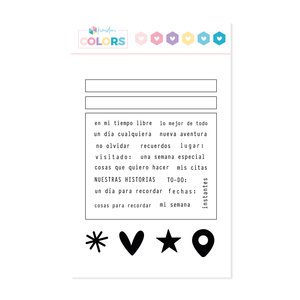 Sello Kimidori Colors Haz tu tarjeta de journaling