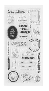 Set de Sellos acrílicos Vida en Calma de Lora Bailora
