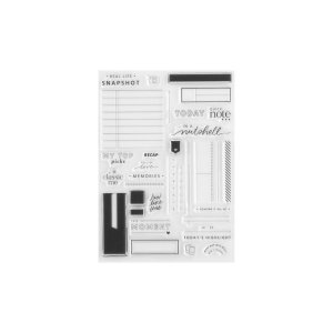 Set de Sellos acrílicos Journaling Grid de Lora Bailora
