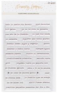 Set de Sellos acrílicos Mi peludo frases de Lora Bailora