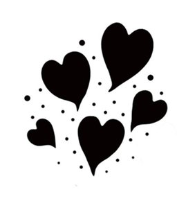 Sellos Lavinia Group of Hearts Miniature
