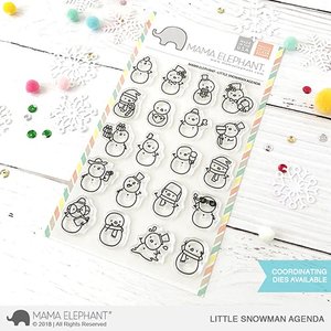 Sellos Mama Elephant Little Snowman Agenda