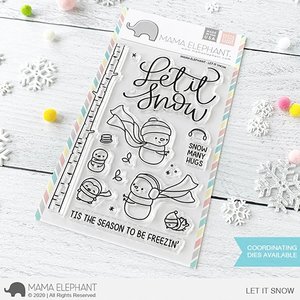 Sellos Mama Elephant Let it snow