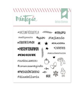 Sello Mintopía Hashtags de invierno