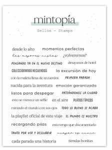 Sello frasecitas El mundo es nuestro de Mintopía