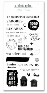 Sello Adventure A volar Travel Stories de Mintopía
