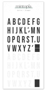 Sello Alfabeto patrones 1 Mintopía by Scrapbypat