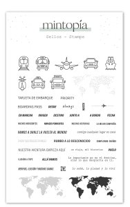 Sello Frases Billete viajero Mintopía by Scrapbypat